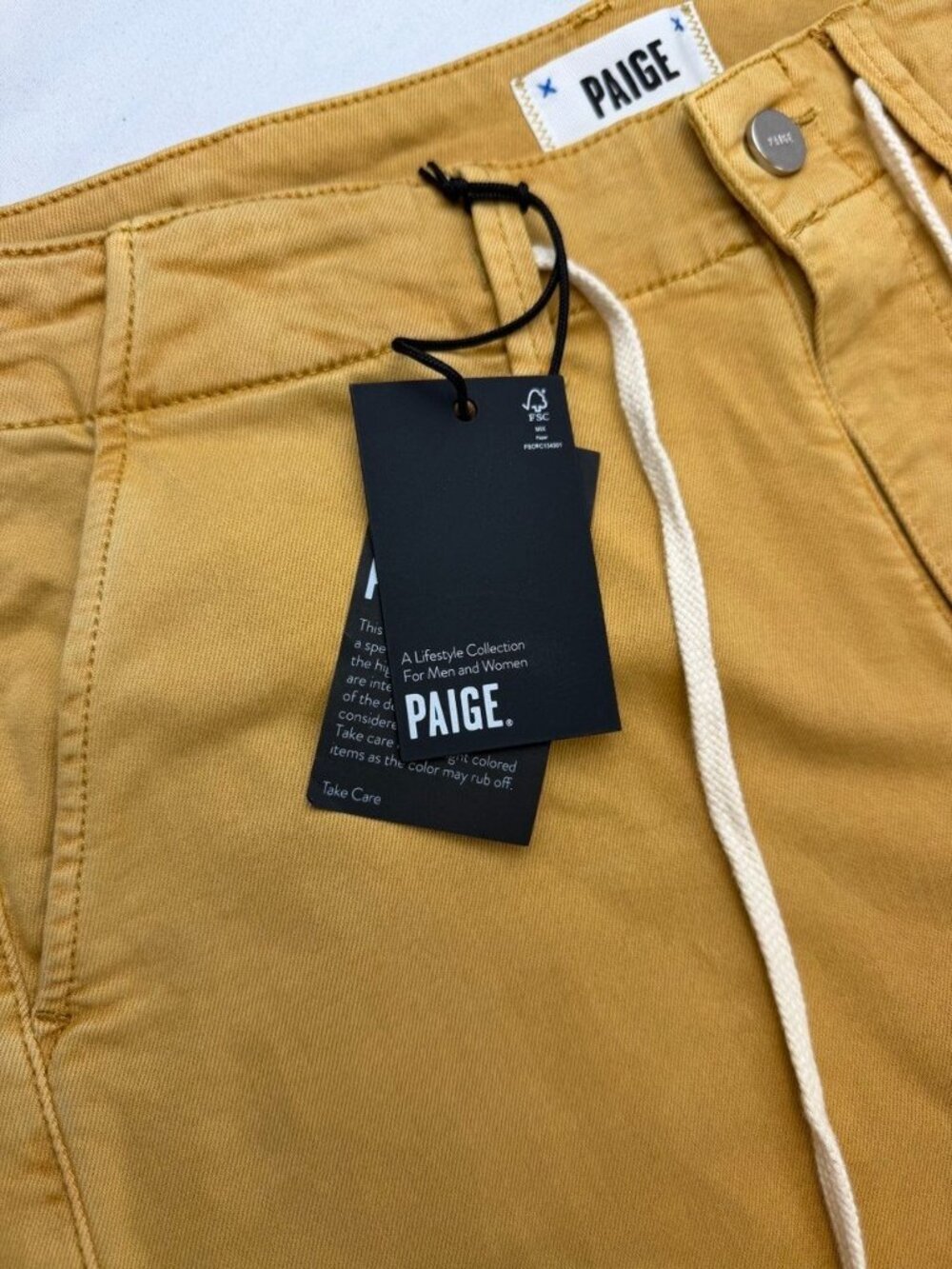 NWT Paige Women’s Pants Size 30 Carly Vintage Golden Glow Wide Leg $225 MSRP - Picture 9 of 13